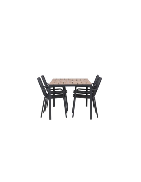 Matgrupp Break med Peking matstolar, 150 × 90 cm