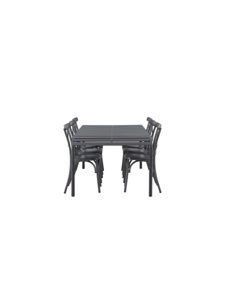 Matgrupp Borneo med Tablas matstolar, 200 × 100 cm