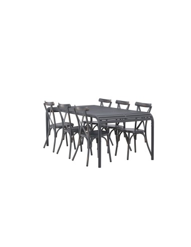 Matgrupp Borneo med Tablas matstolar, 200 × 100 cm
