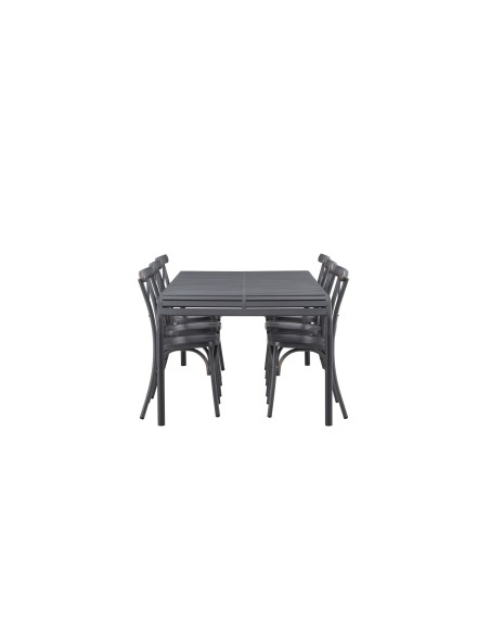 Matgrupp Borneo med Tablas matstolar, 200 × 100 cm