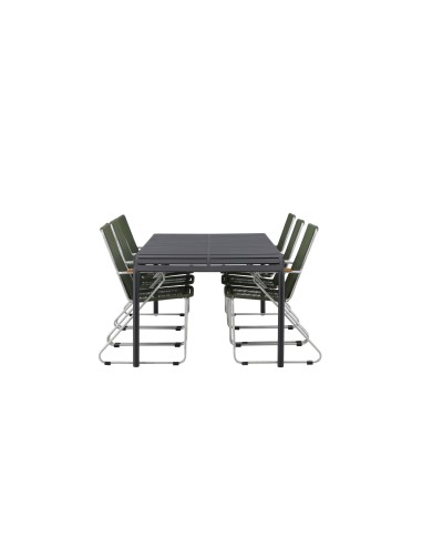 Matgrupp Borneo med Bois matstolar, 200 × 100 cm