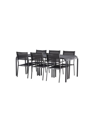 Matgrupp Borneo med Copacabana matstolar, 200 × 100 cm