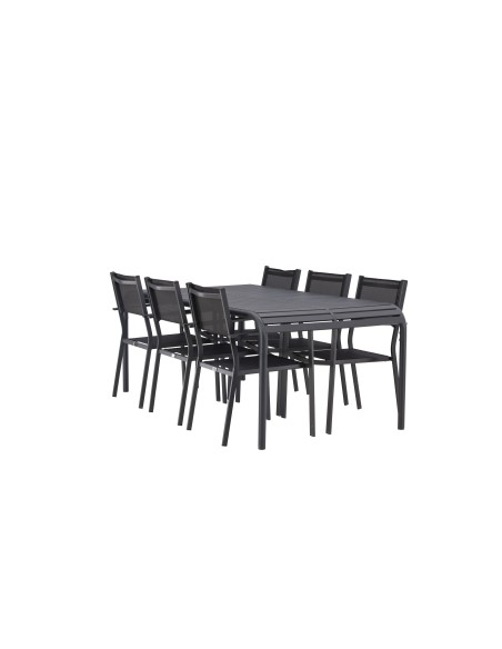 Matgrupp Borneo med Copacabana matstolar, 200 × 100 cm