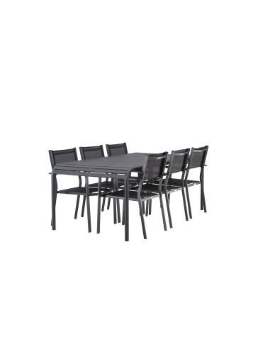 Matgrupp Borneo med Copacabana matstolar, 200 × 100 cm