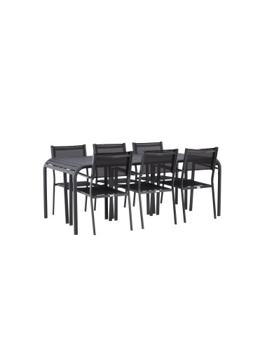 Matgrupp Borneo med Copacabana matstolar, 200 × 100 cm