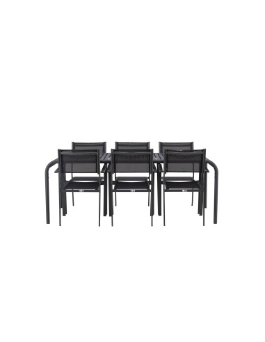 Matgrupp Borneo med Copacabana matstolar, 200 × 100 cm