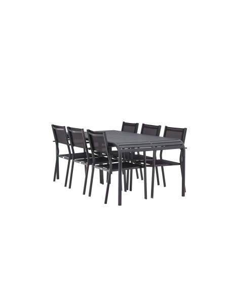 Matgrupp Borneo med Copacabana matstolar, 200 × 100 cm