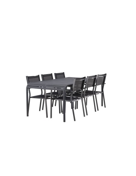 Matgrupp Borneo med Copacabana matstolar, 200 × 100 cm