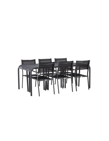 Matgrupp Borneo med Copacabana matstolar, 200 × 100 cm