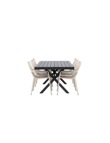 Matgrupp Garcia med Peking matstolar, 200 × 100 cm
