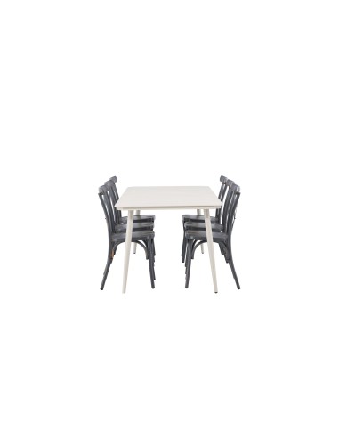 Matgrupp Lina med Tablas matstolar, 200 × 90 cm