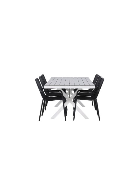 Matgrupp Garcia med Peking matstolar, 200 × 100 cm
