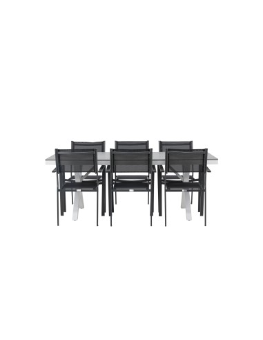 Matgrupp Garcia med Copacabana matstolar, 200 × 100 cm