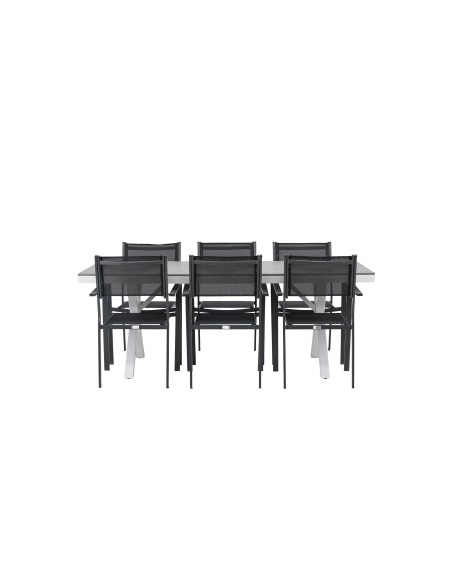 Matgrupp Garcia med Copacabana matstolar, 200 × 100 cm