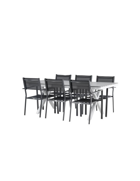 Matgrupp Garcia med Copacabana matstolar, 200 × 100 cm