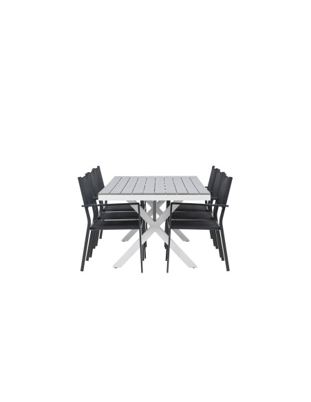 Matgrupp Garcia med Copacabana matstolar, 200 × 100 cm
