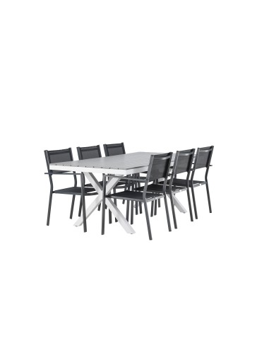 Matgrupp Garcia med Copacabana matstolar, 200 × 100 cm