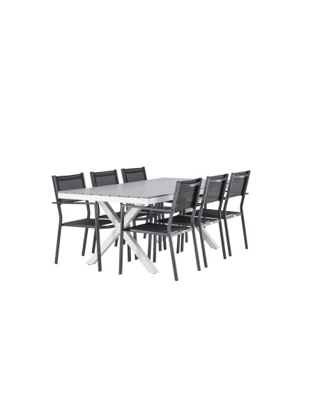 Matgrupp Garcia med Copacabana matstolar, 200 × 100 cm