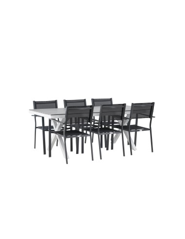 Matgrupp Garcia med Copacabana matstolar, 200 × 100 cm