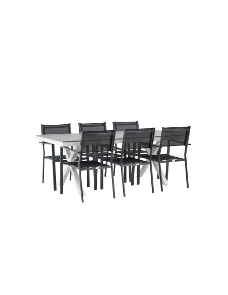 Matgrupp Garcia med Copacabana matstolar, 200 × 100 cm