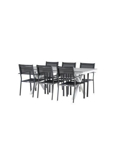 Matgrupp Garcia med Copacabana matstolar, 200 × 100 cm