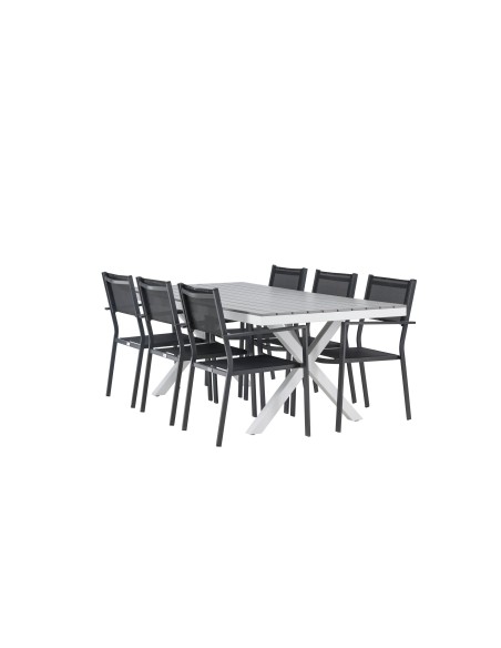 Matgrupp Garcia med Copacabana matstolar, 200 × 100 cm