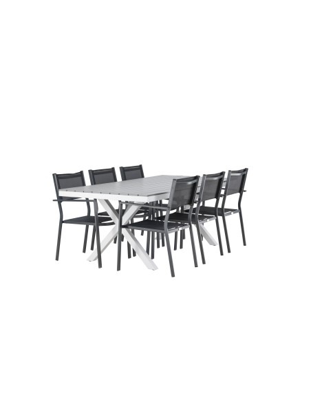 Matgrupp Garcia med Copacabana matstolar, 200 × 100 cm