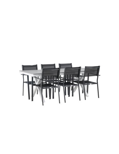Matgrupp Garcia med Copacabana matstolar, 200 × 100 cm
