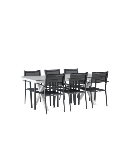 Matgrupp Garcia med Copacabana matstolar, 200 × 100 cm