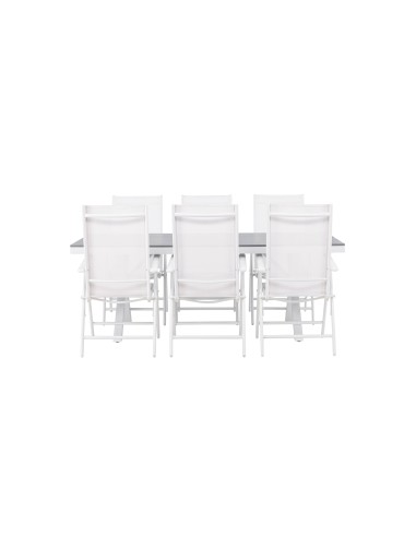 Matgrupp Garcia med Break matstolar, 200 × 100 cm