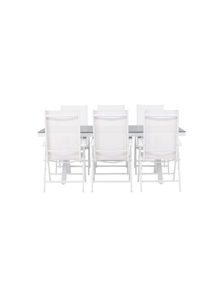 Matgrupp Garcia med Break matstolar, 200 × 100 cm