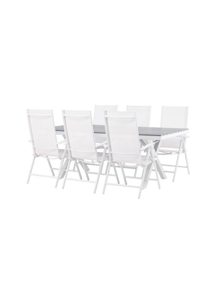 Matgrupp Garcia med Break matstolar, 200 × 100 cm