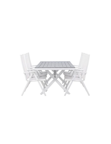 Matgrupp Garcia med Break matstolar, 200 × 100 cm