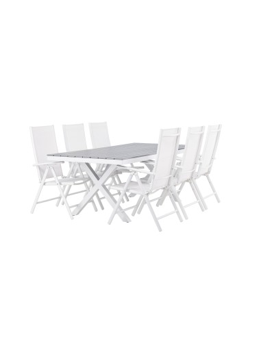 Matgrupp Garcia med Break matstolar, 200 × 100 cm