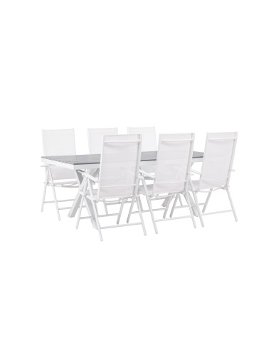Matgrupp Garcia med Break matstolar, 200 × 100 cm