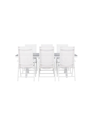 Matgrupp Garcia med Break matstolar, 200 × 100 cm