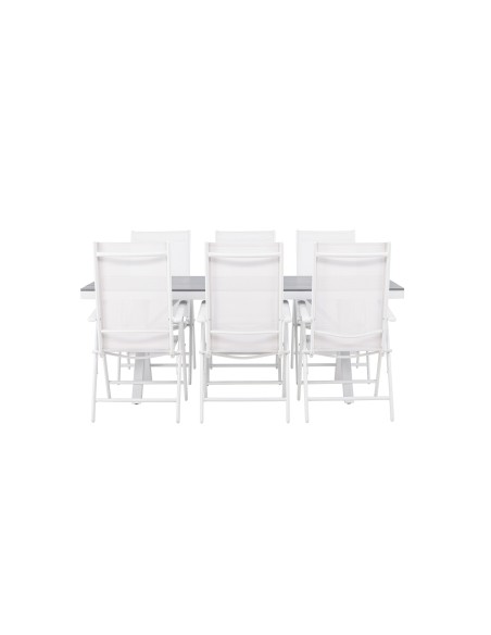 Matgrupp Garcia med Break matstolar, 200 × 100 cm