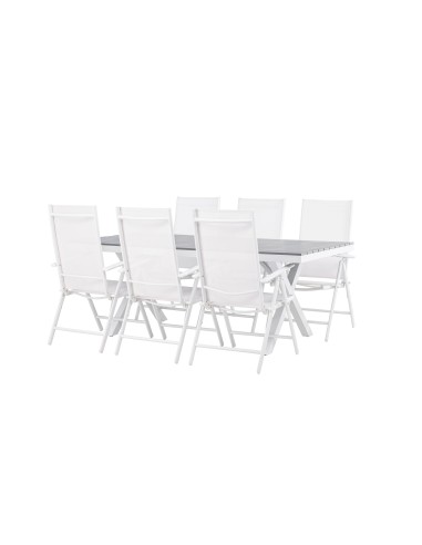 Matgrupp Garcia med Break matstolar, 200 × 100 cm