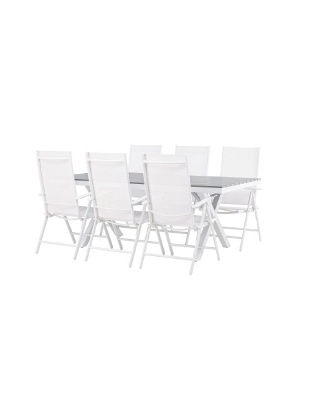 Matgrupp Garcia med Break matstolar, 200 × 100 cm