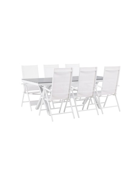 Matgrupp Garcia med Break matstolar, 200 × 100 cm