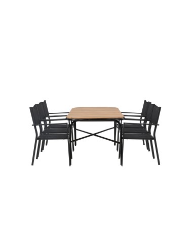 Matgrupp Holmbeck med Copacabana matstolar, 200 × 90 cm