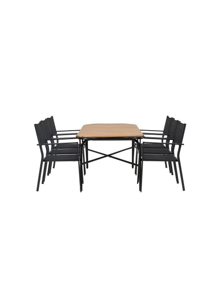 Matgrupp Holmbeck med Copacabana matstolar, 200 × 90 cm