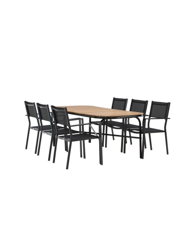 Matgrupp Holmbeck med Copacabana matstolar, 200 × 90 cm