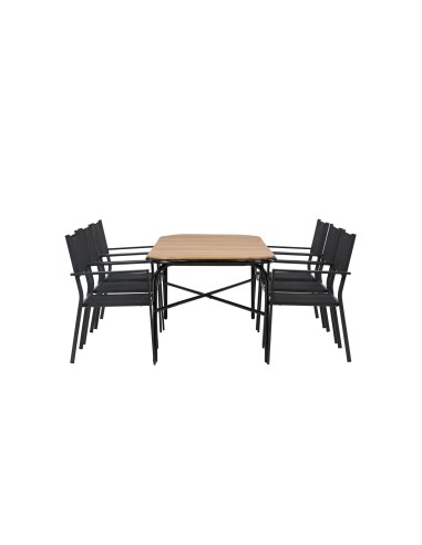 Matgrupp Holmbeck med Copacabana matstolar, 200 × 90 cm