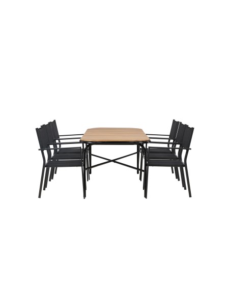 Matgrupp Holmbeck med Copacabana matstolar, 200 × 90 cm