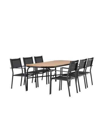 Matgrupp Holmbeck med Copacabana matstolar, 200 × 90 cm
