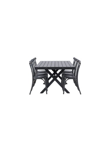 Matgrupp Garcia med Tablas matstolar, 200 × 100 cm
