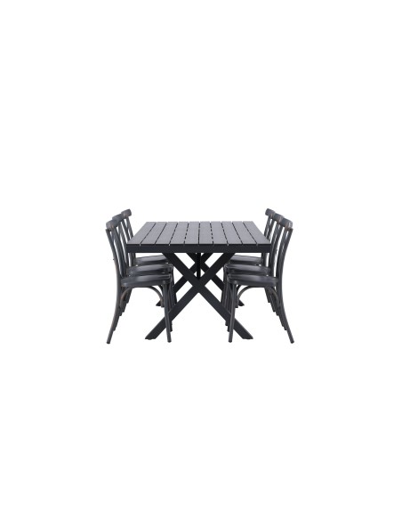 Matgrupp Garcia med Tablas matstolar, 200 × 100 cm