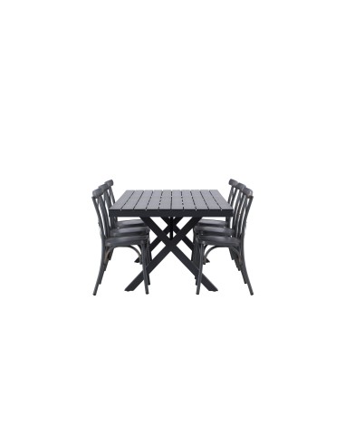Matgrupp Garcia med Tablas matstolar, 200 × 100 cm