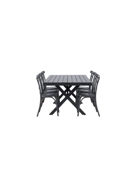 Matgrupp Garcia med Tablas matstolar, 200 × 100 cm